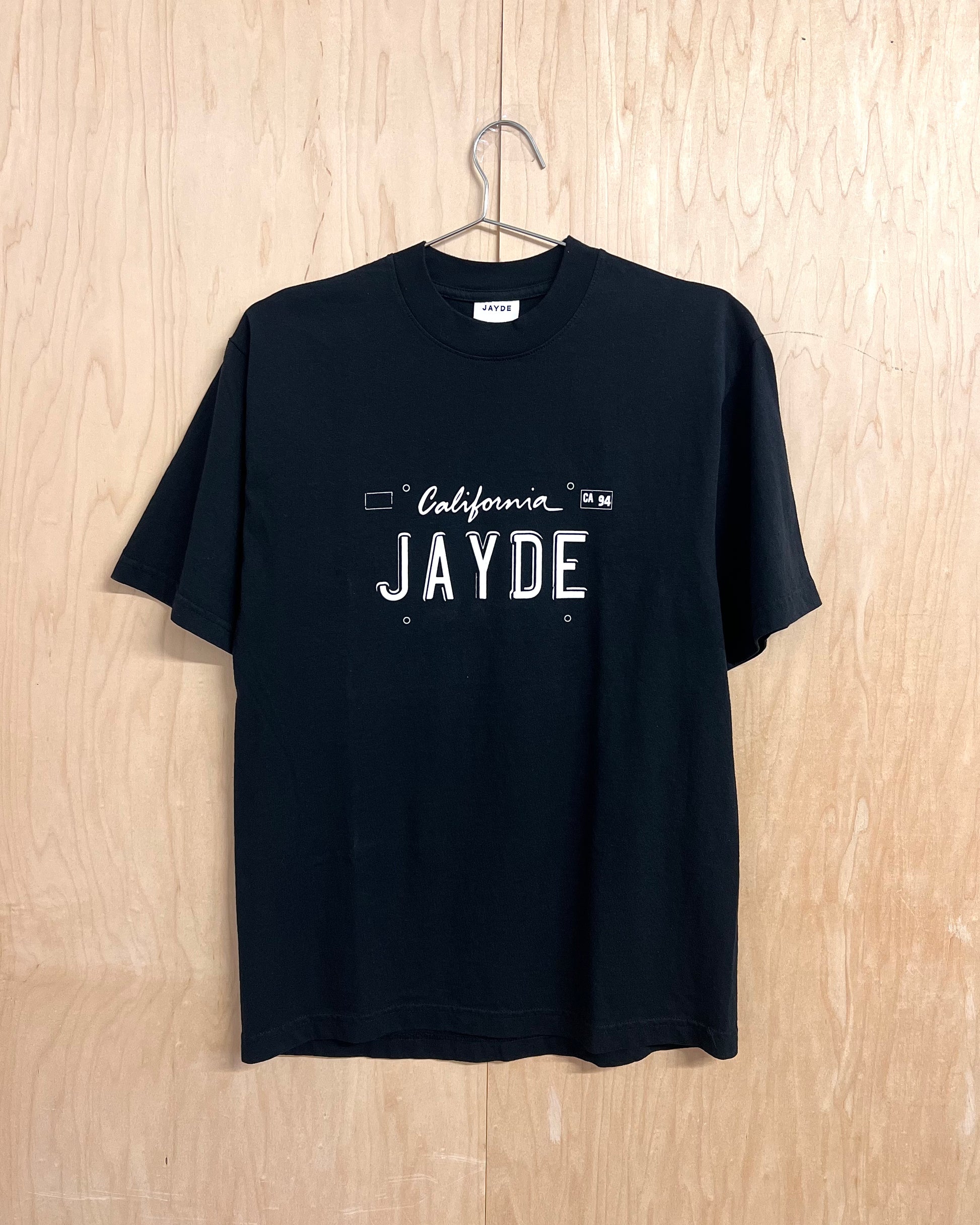 LICENSE PLATE TEE - BLACK